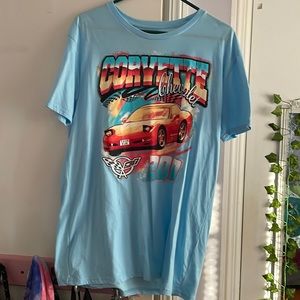 Corvette tee. Size Large. Color - Blue and Red. Never been worn.